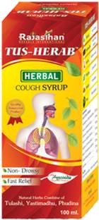 Rajasthan aushdhalaya TUS HERAB - 100ml - For Wet & Dry Cough | Non Drowsy Formula
