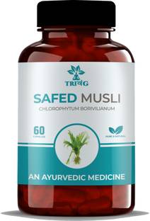 Trivang Safed Musli Capsule for Strength, Immunity & Stamina each capsule 500mg