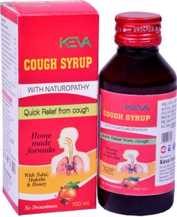 KEVA Ayurvedic Cough Syrup, Instant Relief from Cough & Cold (200ml)