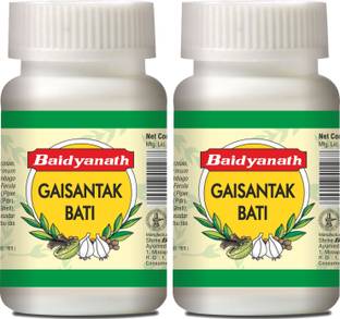 Baidyanath Gaisantak Bati, Reduces and neutralizes acid levels | Provide quick relief from common digestive problems like gas, hyperacidity, flatulence and bloating |