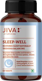 JIVA Sleep-Well Tablets - Restores Natural Sleep - Non-Habit Forming Sleep Supplement - 120 Tablets - Pack of 1