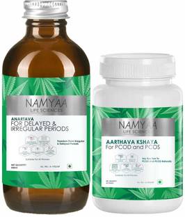 Namyaa PCOD PCOS Syrup & Tablets Regulate Periods, Promote Fertility & Balances Hormone