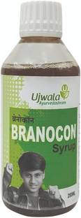 UJWALA AYURVEDASHRAM Branocon Syrup, Brain Supplement, Nootropic, Use combination for UTI & Epilepsy