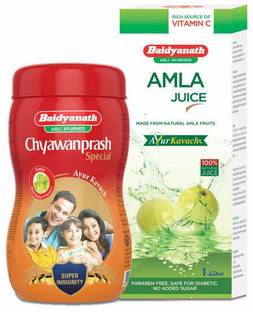 Baidyanath Amla Juice (1 L) + Chyawanprash Special 950g + 100g Extra