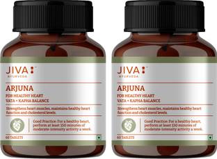 JIVA Arjuna Tablet - Maintains Healthy Heart Functions - 60 Tablets - Pack of 2