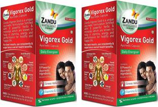 ZANDU Vigorex Gold for Improving Stamina and Energy (40 Capsules)