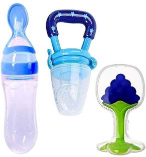 K3NTERPRISES Baby Cereal Rice Paste Squeeze Feeding Milk Bottle  - SILICON