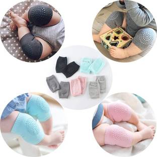 JJDENTERPRISE Knee Protector Socks for Baby Girls, Anti-Slip Knee Pads