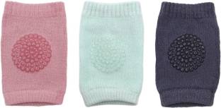 MERCEHIVE Set Of 3 Pair Multicolor Baby Knee Pads (Knee socks) Multicolor Baby Knee Pads Multicolor Baby Knee Pads