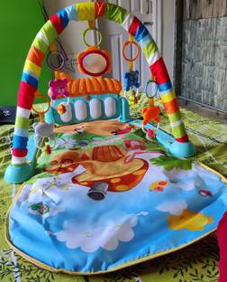 Nafhotoz Foldable Baby Musical Gym Mat for Floor Play and Kick Exercise