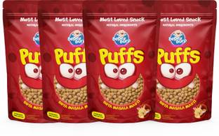 bebe burp Puffs Soya Masala Masti Pack Of 4 - 35 gms each Baby Puffs 100 g