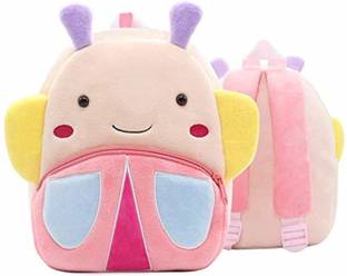 HappyChild New Butterfly Toddler School Bag Plush Bag Kids Bag for 2 to 5 year Child(10 L) School Bag