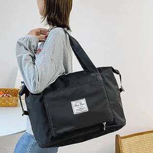 Remang JyotiClc Foldable Travel Duffel Bag, Large Capacity Folding Travel Bag Small Waterproof Shoulder Bag