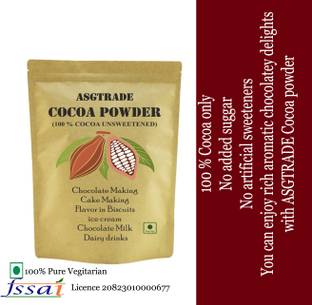 asgtrade Natural Cocoa Powder for Coffe, Cake, Chocolate, Milk Shake, Hot Chocolate Cocoa Powder