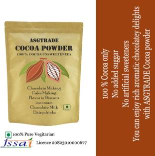 asgtrade Cocoa Powder for Milk Shake, Cake, Bakery, Biscuit, Chocolate, hot Chocolate Custard Powder