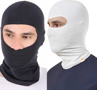 PAANAKIN White, Black Bike Face Mask for Men & Women