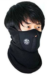 SPEEDZZ Black Bike Face Mask for Boys & Girls