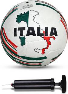 NIVIA Combo Country Color (Italy) Moulded Football With Ball Pump Football - Size: 5