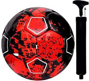 kli CR-7 RONALDO BLACK/RED FOOTBALL WHIE PUMP Football - Size: 5