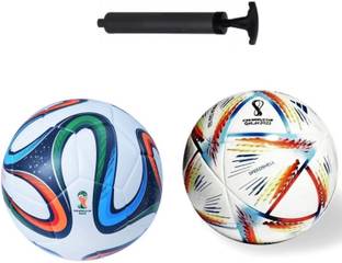 GASI NEW FIFA AND BRAZCA FOOTBALL COMBO WITH AIR PUMP Football - Size: 5