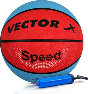 VECTOR X Speed Baksetball With Pump Basketball - Size: 7