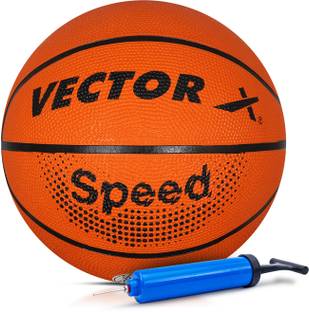 VECTOR X Speed Baksetball With Pump Basketball - Size: 7