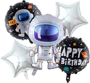 House of Banter Printed Astronaut Foil balloon Balloon Bouquet