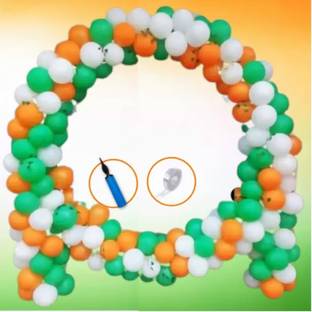 FOOGAA TRICOLOR BALLOON DECORATIONS KIT INDEPENDENCE DAY SPECIAL