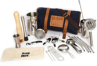 bar box Travel Kit Bag Portable Mini bar Liquor Tool Set Travel Bartender Kit Bag 25 - Piece Bar Set
