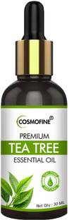 cosmofine Tea Tree Essential Oil Reduces Acne & Pimples, Stimulates Hair Growth 100% Pure