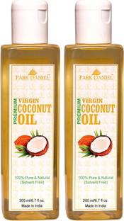 PARK DANIEL Virgin Coconut Oil - Pure and Natural Combo of 2 bottles of 200 ml(400 ml)