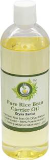 R V Essential Rice Bran Carrier Oil 200ml- Oryza Sativa (100% Pure and Natural Cold Pressed)
