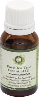 R V Essential Tea Tree Essential Oil 15ml- Melaleuca Alternifolia (100% Pure and Natural Steam Distilled)