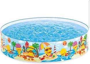Shree Jee SWIMMING POOL (INTEX) 4 FEET FOR KIDS JUST UNFOLD AND READY TO USE ANY WHERE