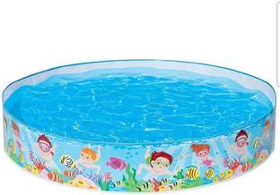 Shree Jee SWIMMING POOL (INTEX) 5 FEET FOR KIDS JUST UNFOLD AND READY TO USE ANY WHERE