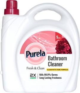 PURELA Bathroom Cleaner liquid , Easy Stain Removal Tiles Bathroom Cleaner, Fresh Fresh Floral