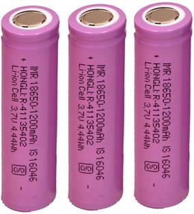 CONSONANTIAM 1200 mah lithium ion battery, 3.7 volt rechargeable battery, 18650 battery 3.7v  Battery