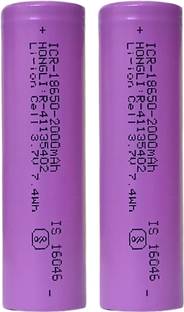 Floricx 3.7V ICR 18650 2000mAh Lithium Ion Rechargeable  Multicolor  Battery