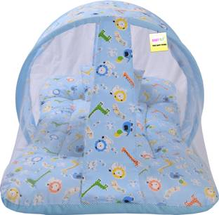 babyfly New Born Baby Boys & Baby Girs Bedding Mosquito Net Bed With Soft Pillow Cotton Kids Mosquito Net