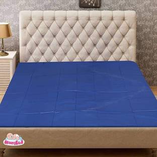 Chhapri 1 TC Polyester Double Solid Flat Bedsheet