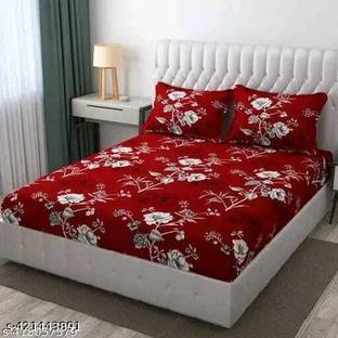 TrueBeauty Reversible Cotton Double Bed Cover