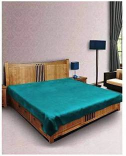 BONA SORT Polyester Double Flat 310 TC Solid Bedsheet