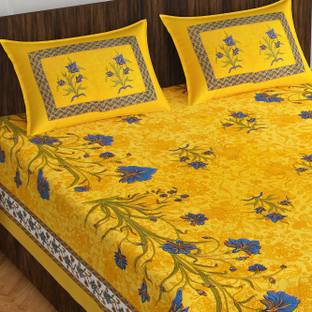 Rajasthani Jaipuri Traditional Print Cotton Double Bed Cover
