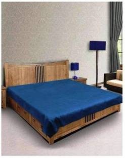super fab Polyester Double Flat 250 TC Striped Bedsheet