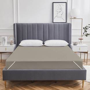 VGS FASHION Microfiber King Fitted (Elastic) 1 TC Solid Bedsheet