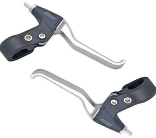 ShreNik Bicycle Brake Lever Alloy Clutch for Cycle Power Disc Brake Lever Set Color Silver Brake Shoe