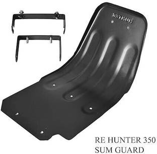 KOBLEX Heavy Quality Engine Guard for Re Hunter 350 (Black) Bike Engine Guard