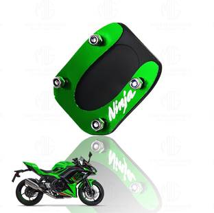 Moto Genius Premium Metal Side Stand Extender Replacement for Ninja 300 (Green) Bike Crash Guard