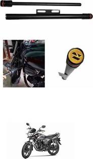 E-Shoppe NEW STYLISH HEAVY SINGLE ROD OPEN LEG GUARD FOR CB Shine Bike Crash Guard