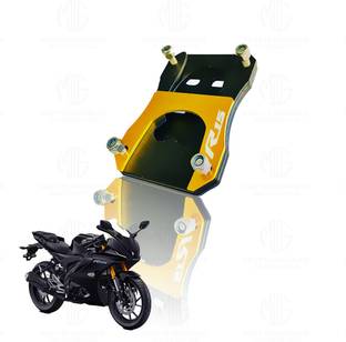 Moto Genius Heavy Duty Side Stand Extender for R15 V4 | Parking Support (Yellow) Bike Crash Guard